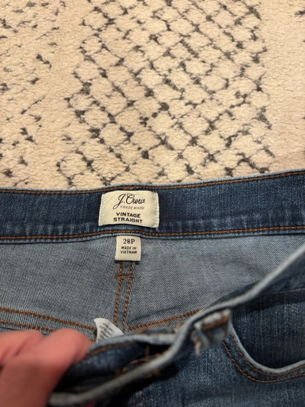 J. Crew straight raw hem high rise jeans - Picture 4 of 9